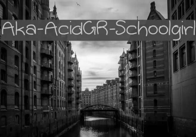 Aka-AcidGR-Schoolgirl Font examples