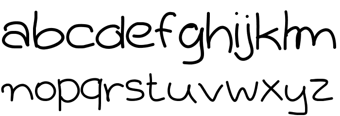 Aka-AcidGR-Schoolgirl Font LOWERCASE