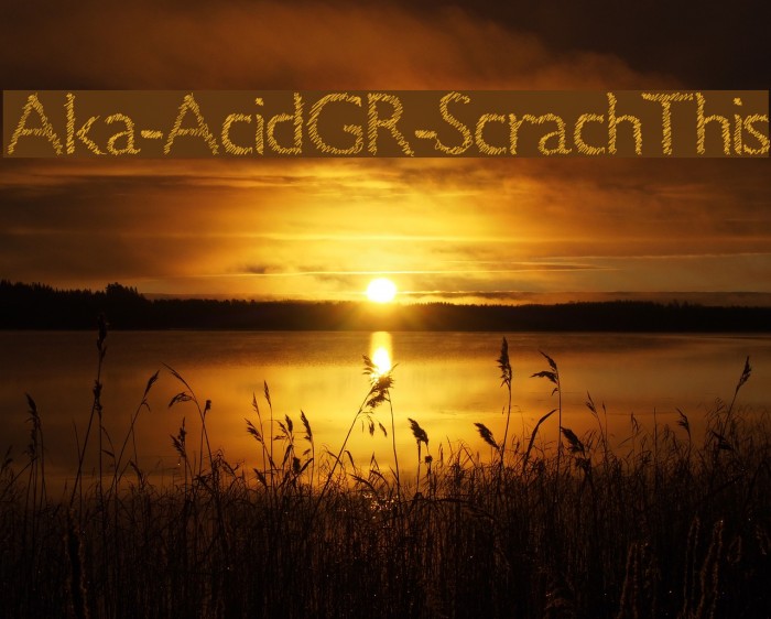Aka-AcidGR-ScrachThis Шрифта examples