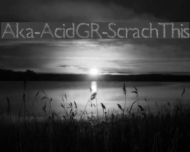 Aka-AcidGR-ScrachThis Font examples