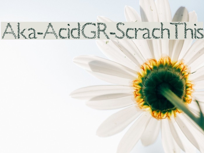 Aka-AcidGR-ScrachThis Шрифта examples
