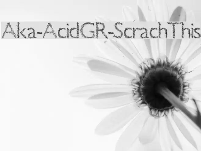 Aka-AcidGR-ScrachThis Font examples