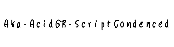 Aka-AcidGR-ScriptCondenced  لخطوط تنزيل