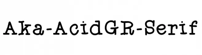Aka-AcidGR-Serif  नि: शुल्क फ़ॉन्ट्स डाउनलोड