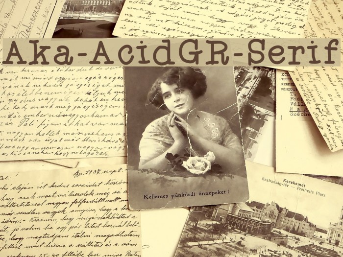 Aka-AcidGR-Serif Font examples