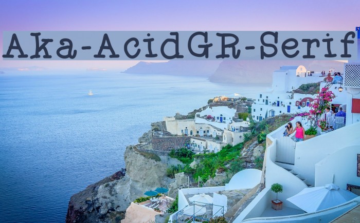 Aka-AcidGR-Serif Font examples