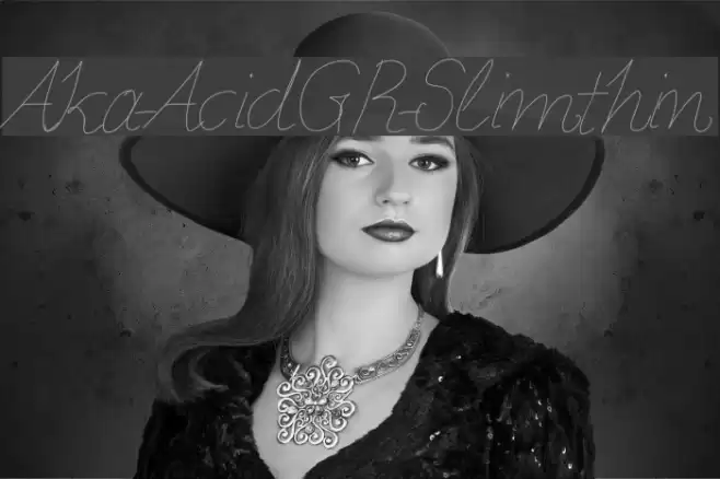 Aka-AcidGR-Slimthin फ़ॉन्ट examples