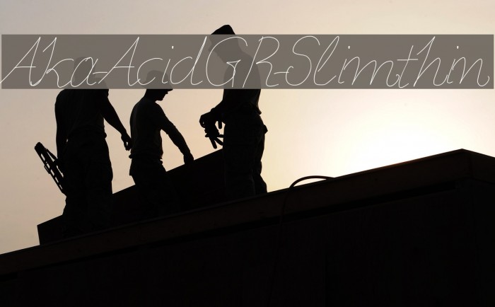 Aka-AcidGR-Slimthin Font examples