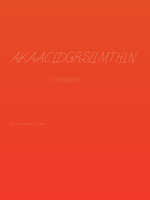Aka-AcidGR-Slimthin Poster