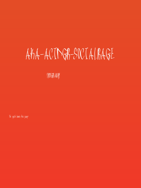 Aka-AcidGR-SocialRage Poster