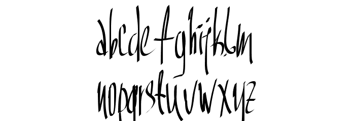 Aka-AcidGR-SocialRage Font LOWERCASE