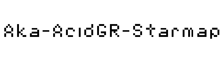Aka-AcidGR-Starmap Font