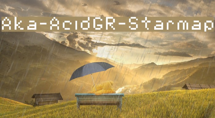 Aka-AcidGR-Starmap Font examples