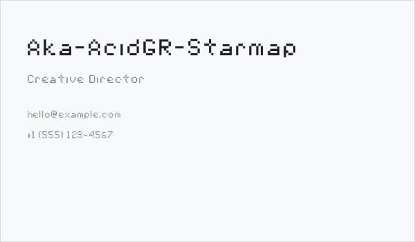 Aka-AcidGR-Starmap Business Card