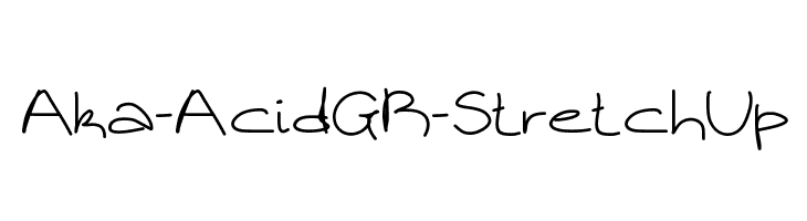 Aka-AcidGR-StretchUp Font