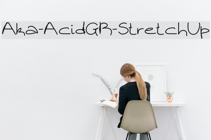 Aka-AcidGR-StretchUp Font examples