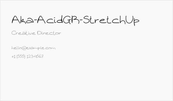 Aka-AcidGR-StretchUp Business Card