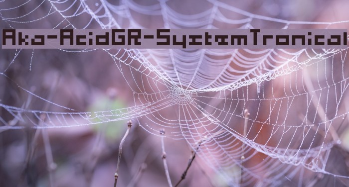 Aka-AcidGR-SystemTronical Font examples