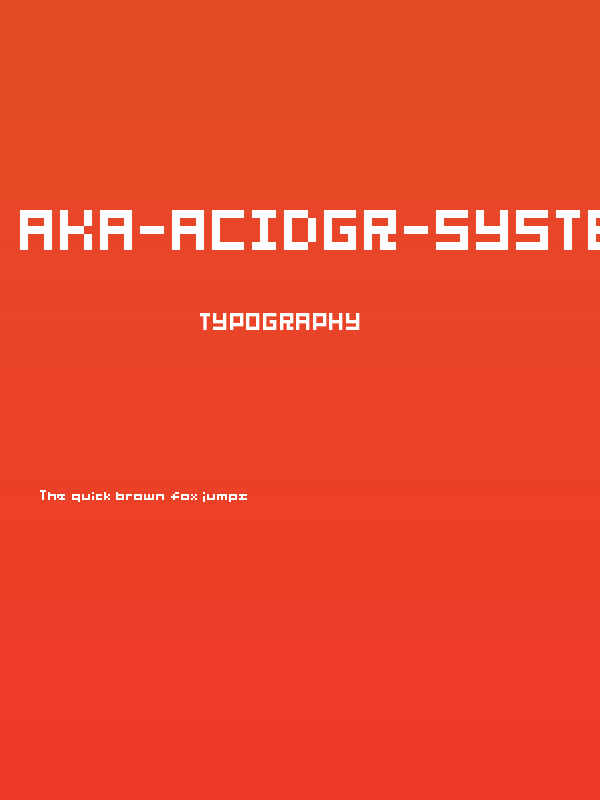 Aka-AcidGR-SystemTronical Poster