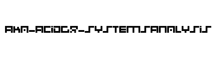 Aka-AcidGR-SystemsAnalysis Font