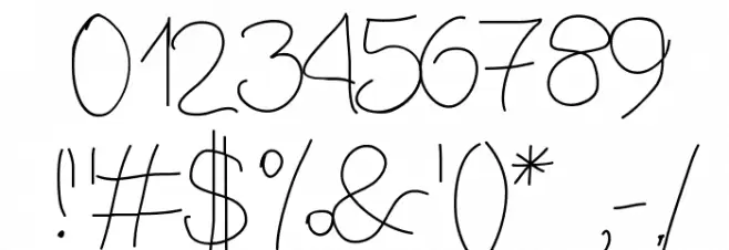 Aka-AcidGR-ThinBlackboard Font OTHER CHARS