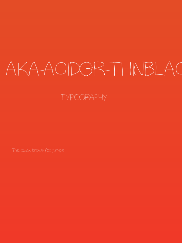 Aka-AcidGR-ThinBlackboard Poster