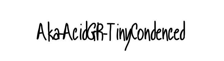 Aka-AcidGR-TinyCondenced  免费字体下载