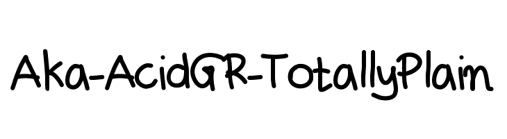Aka-AcidGR-TotallyPlain Font