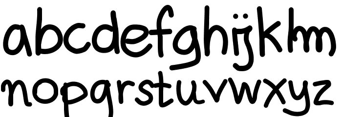 Aka-AcidGR-TotallyPlain Font LOWERCASE