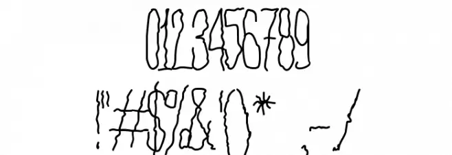 Aka-AcidGR-Tremor Font OTHER CHARS