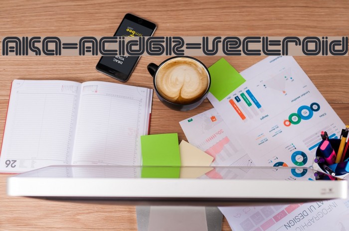 Aka-AcidGR-Vectroid Font examples