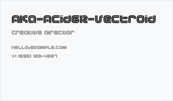 Aka-AcidGR-Vectroid Business Card