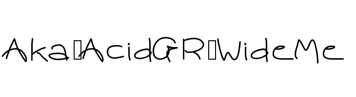 Aka-AcidGR-WideMe  font caratteri gratis