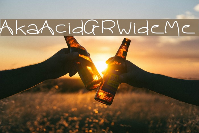 Aka-AcidGR-WideMe Font examples