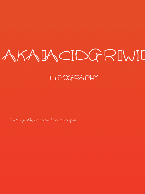 Aka-AcidGR-WideMe Poster