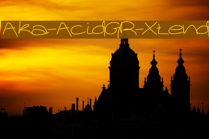 Aka-AcidGR-Xtend Font examples