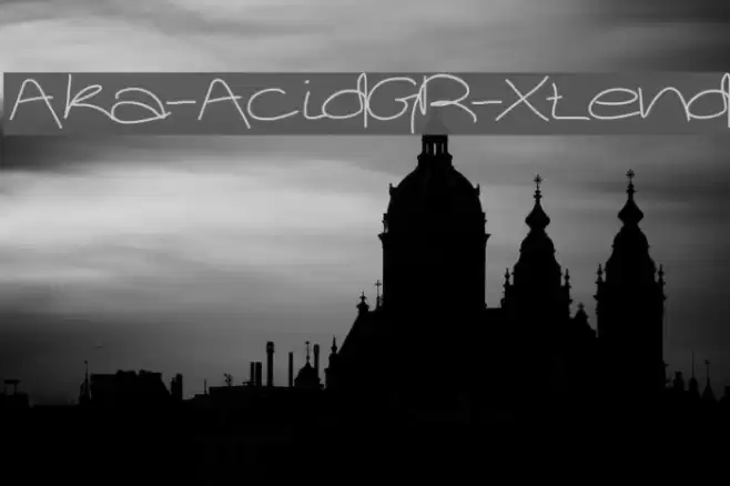 Aka-AcidGR-Xtend Font examples