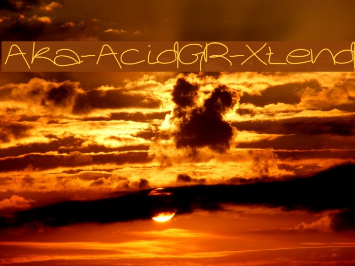 Aka-AcidGR-Xtend Font examples