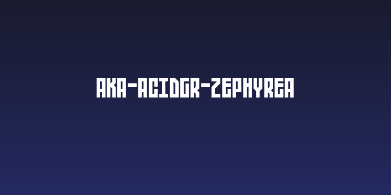 Aka-AcidGR-Zephyrea Social Header