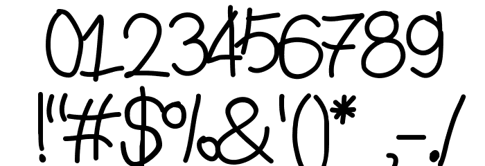 Aka-AcidGR5yearsold Font OTHER CHARS