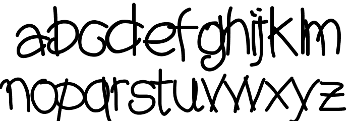 Aka-AcidGR5yearsold Font LOWERCASE