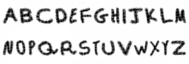 Aka-AcidGRBuzzed フォント 大文字