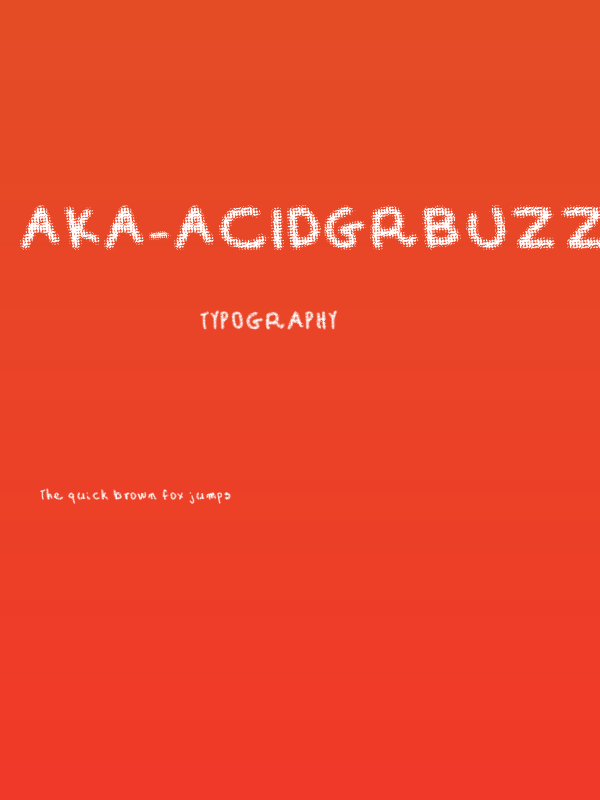Aka-AcidGRBuzzed Poster