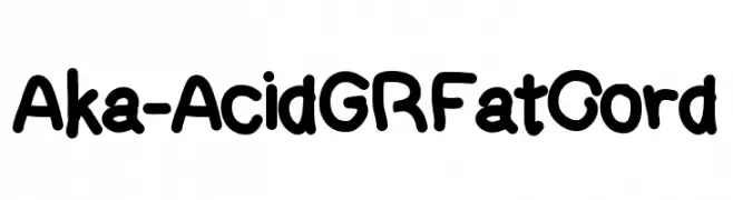 Aka-AcidGRFatCord  font caratteri gratis