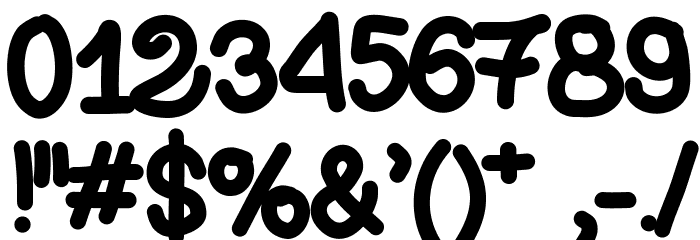 Aka-AcidGRFatCord Font OTHER CHARS