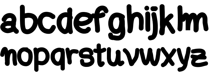 Aka-AcidGRFatCord Font LOWERCASE