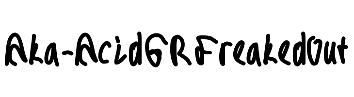 Aka-AcidGRFreakedOut Font
