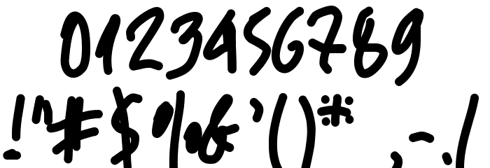 Aka-AcidGRFreakedOut Font OTHER CHARS