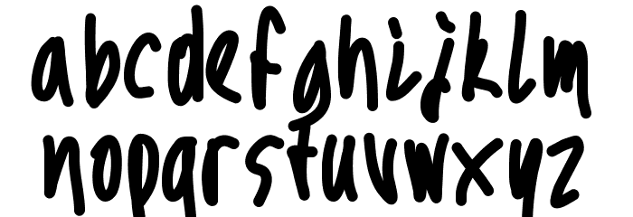 Aka-AcidGRFreakedOut Font LOWERCASE