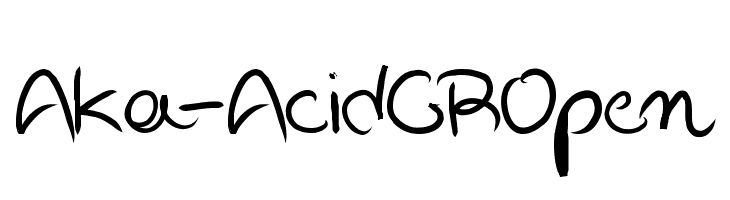 Aka-AcidGROpen Font